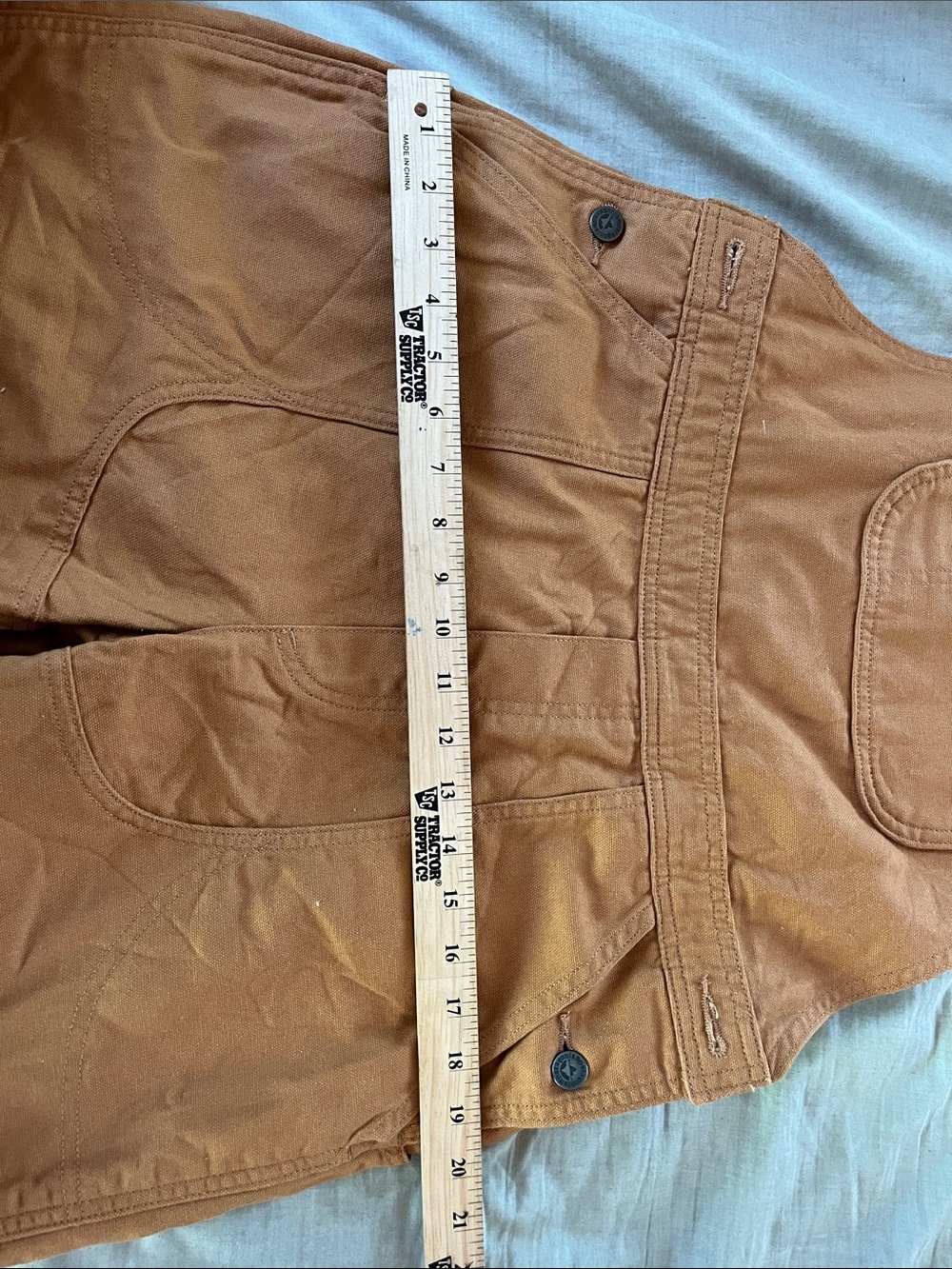 NWOT Patagonia Workwear Caramel Brown Short Overalls Romper - Picture 6 of 7